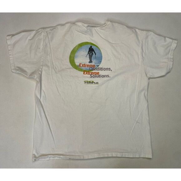 VINTAGE Extreme Networks Graphic Promo T-shirt Men Large White Short Sleeve - Picture 1 of 10
